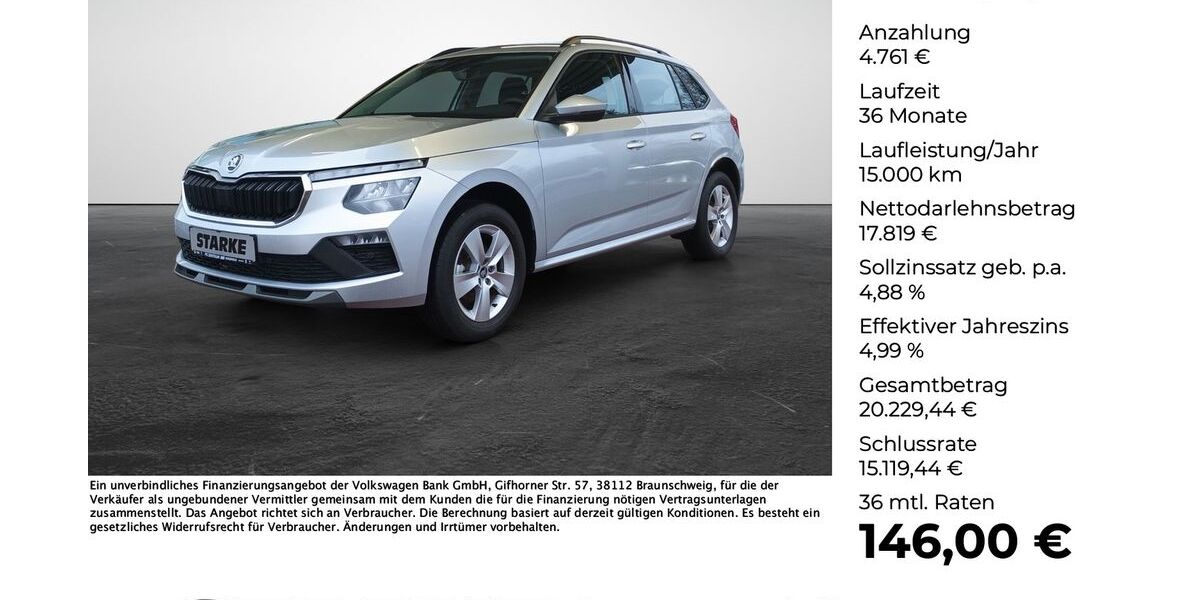 Skoda Kamiq 7.330 km 22.580 &euro; Versmold 33775