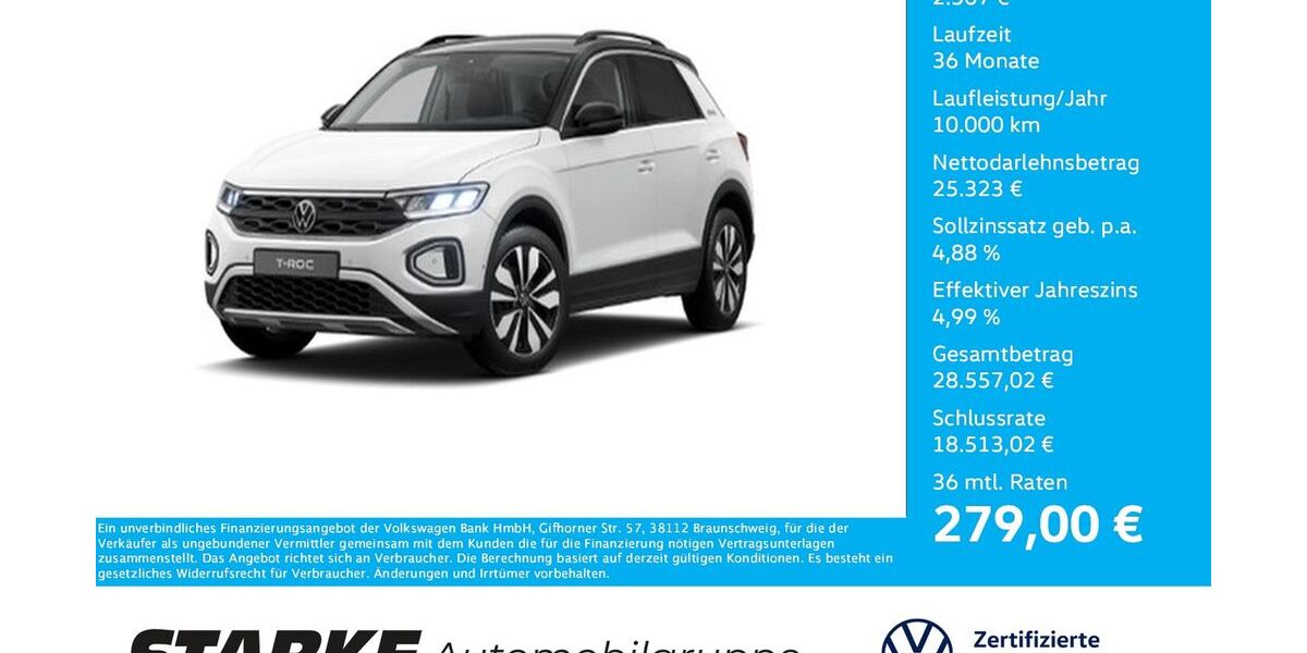 VW T-Roc 11.577 km 26.750 &euro; Ibbenbüren 49477