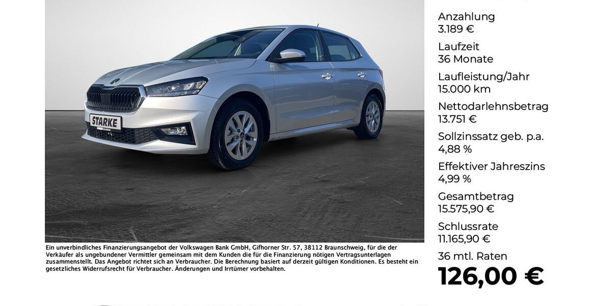 Skoda Fabia 12.090 km 16.880 &euro; Versmold 33775