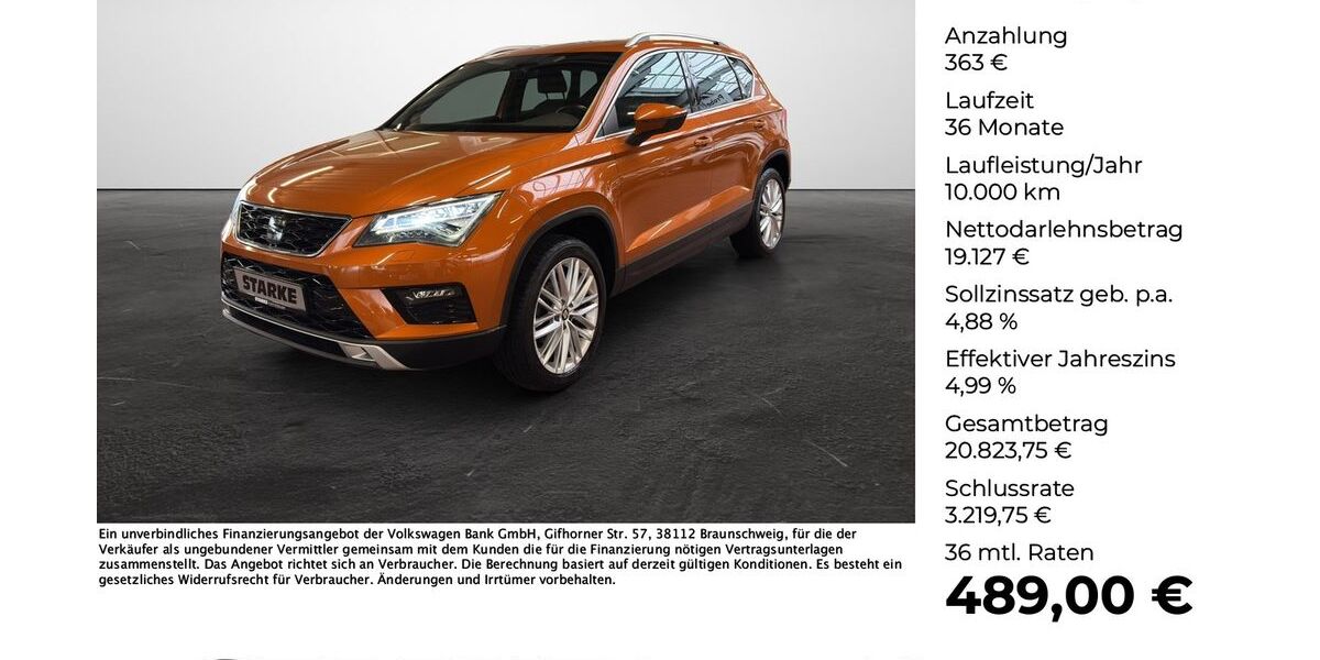 Seat Ateca 92.166 km 18.444 &euro; Osnabrück 49078
