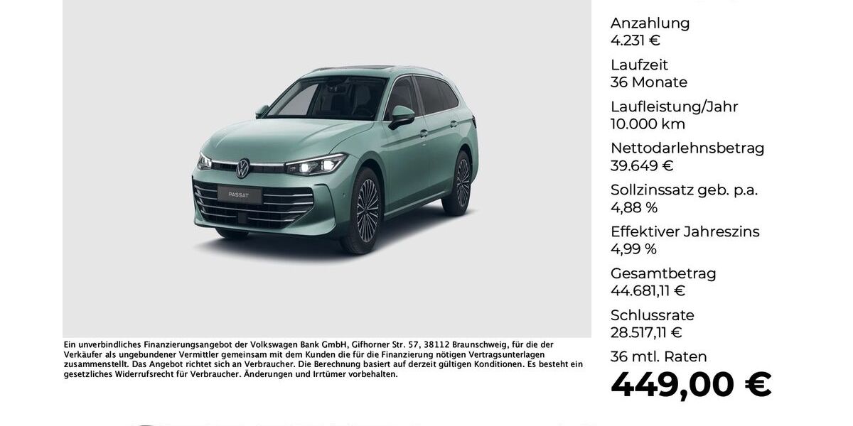 VW Passat Variant 10.381 km 43.440 &euro; Osnabrück 49078