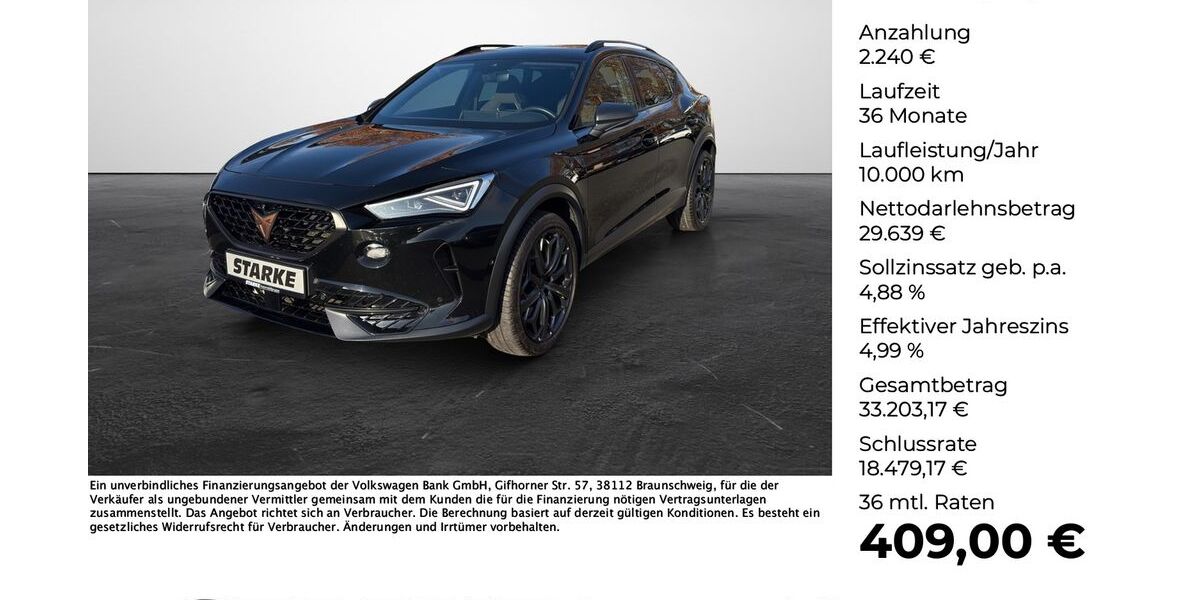 Cupra Formentor 85.796 km 31.490 &euro; Osnabrück 49078
