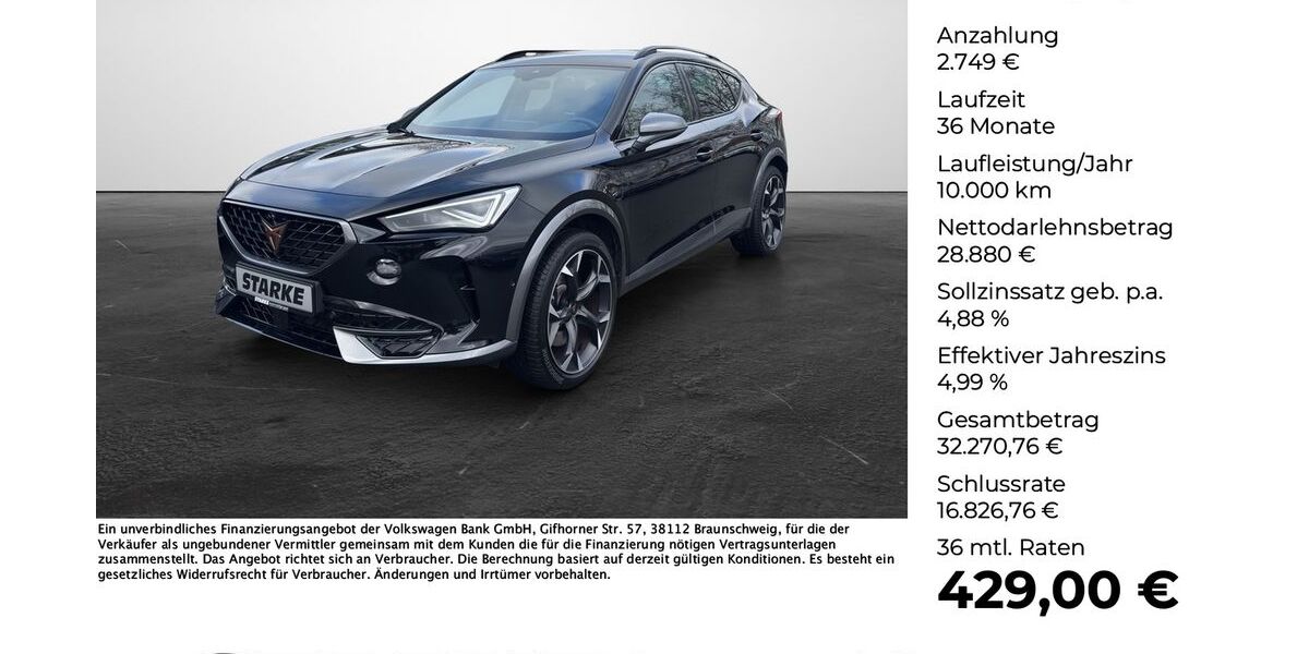 Cupra Formentor 22.161 km 31.345 &euro; Osnabrück 49078