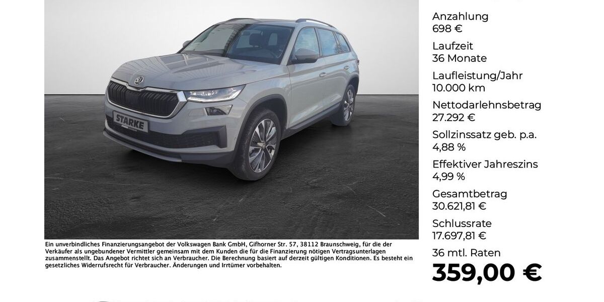 Skoda Kodiaq 91.337 km 27.990 &euro; Georgsmarienhütte 49124