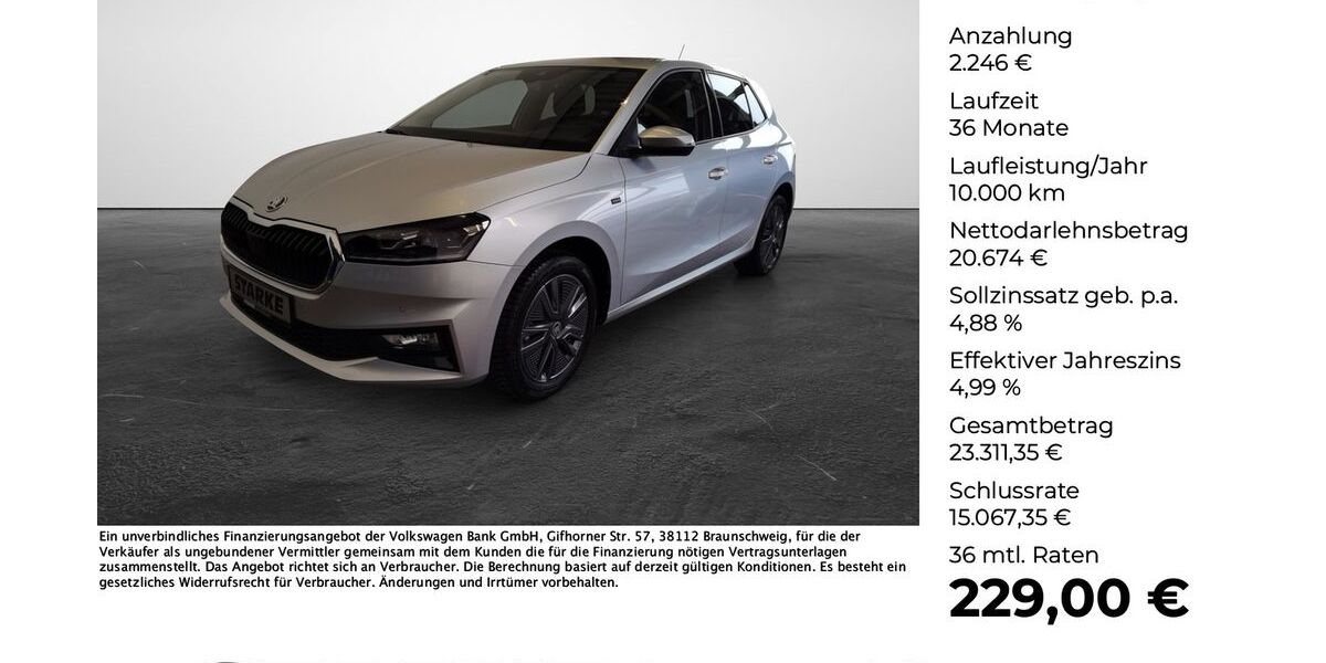 Skoda Fabia 7.947 km 22.620 &euro; Georgsmarienhütte 49124