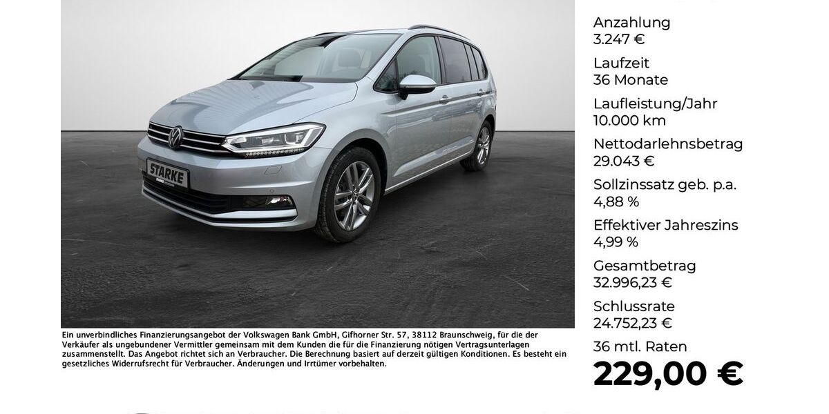 VW Touran 17.247 km 32.290 &euro; Georgsmarienhütte (Osnabrück) 49124