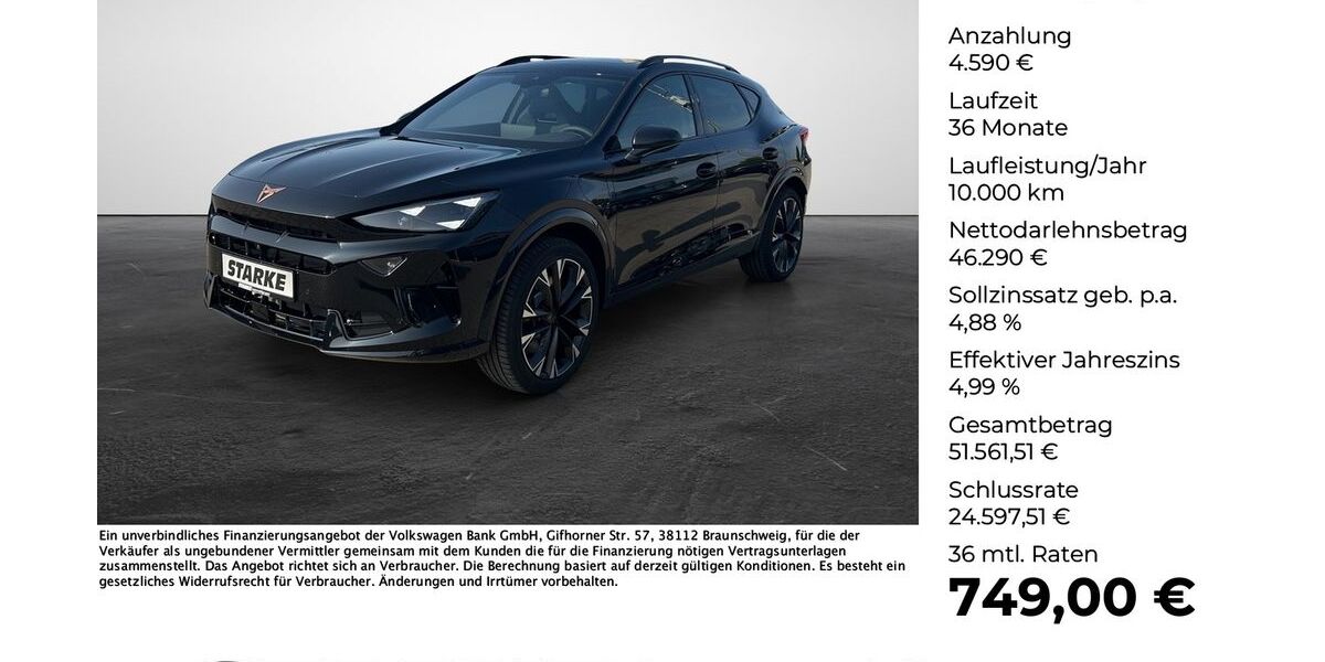 Cupra Formentor 22.500 km 49.550 &euro; Georgsmarienhütte (Osnabrück) 49124