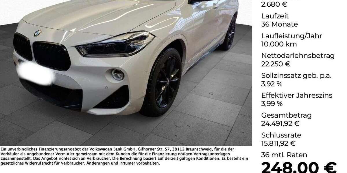 BMW X2 69.140 km 25.930 &euro; Osnabrück 49078