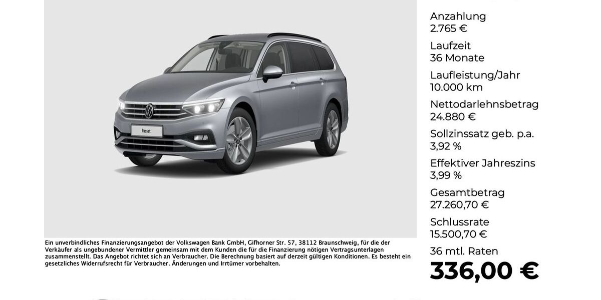 VW Passat Variant 58.179 km 27.645 &euro; Osnabrück 49078