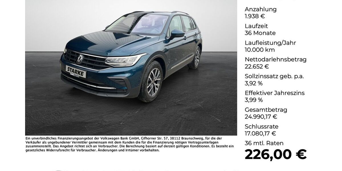 VW Tiguan 107.673 km 24.590 &euro; Georgsmarienhütte (Osnabrück) 49124