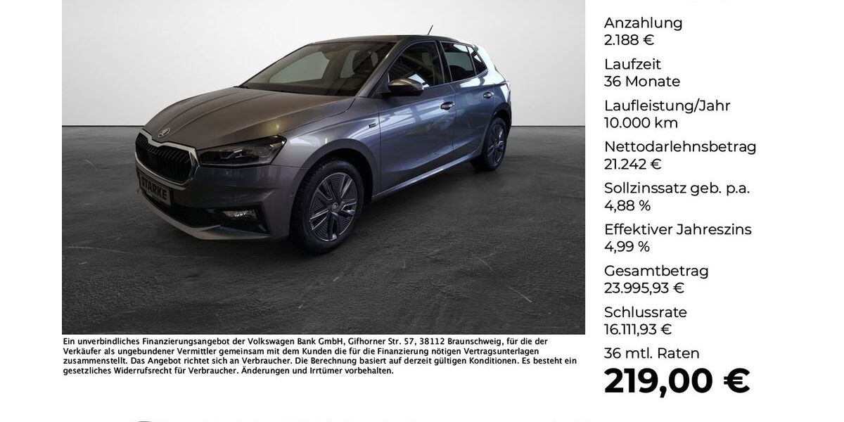 Skoda Fabia 9.161 km 23.430 &euro; Georgsmarienhütte 49124