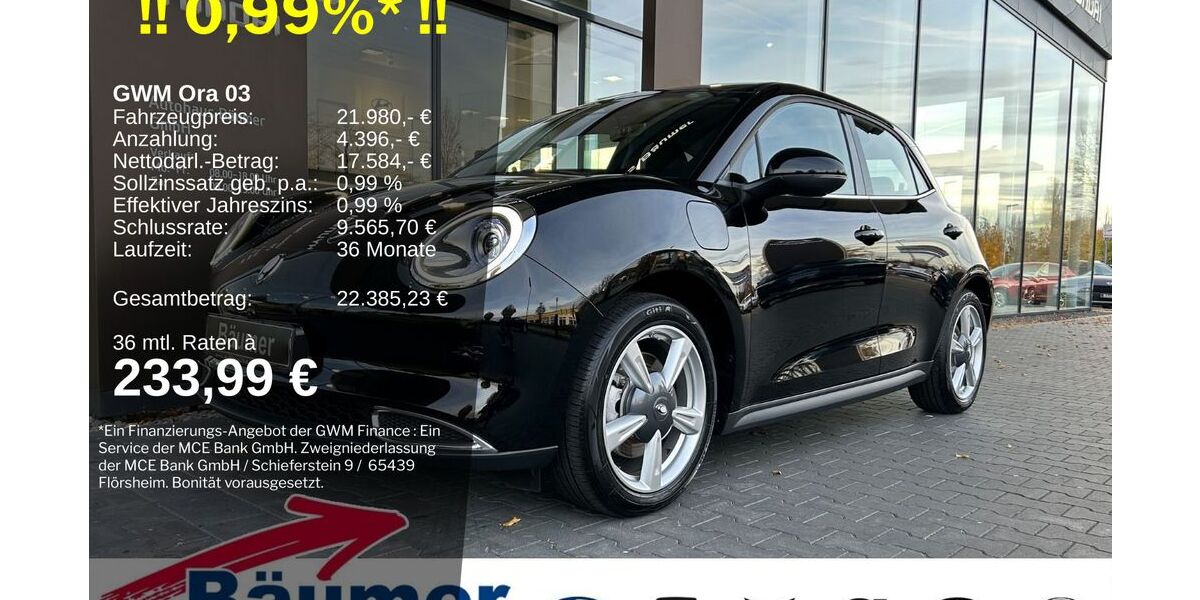 GWM Ora 03 4.968 km 21.980 &euro; Ibbenbüren 49479