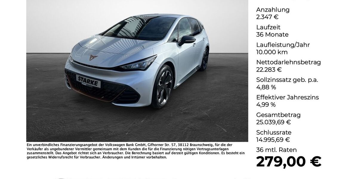 Cupra Born 47.669 km 24.630 &euro; Georgsmarienhütte (Osnabrück) 49124